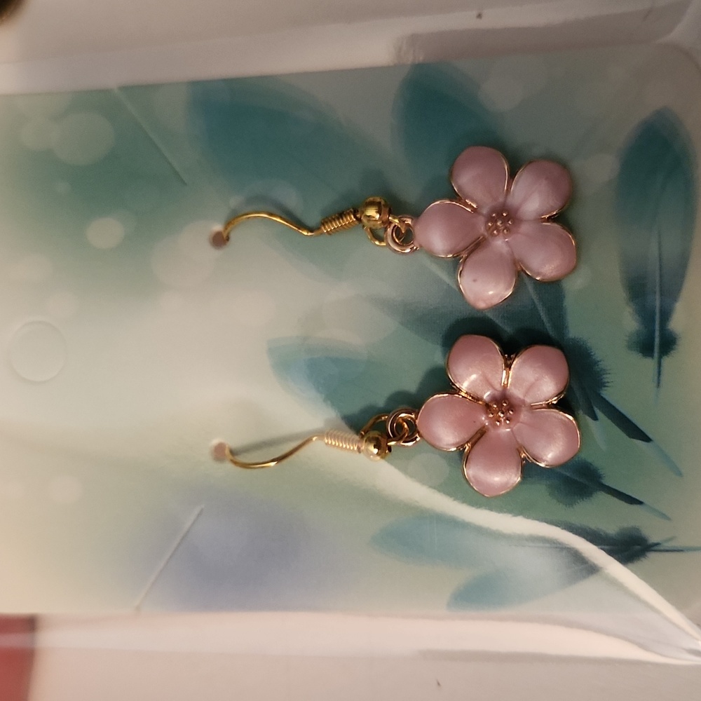 Beautiful handmade floral earrings